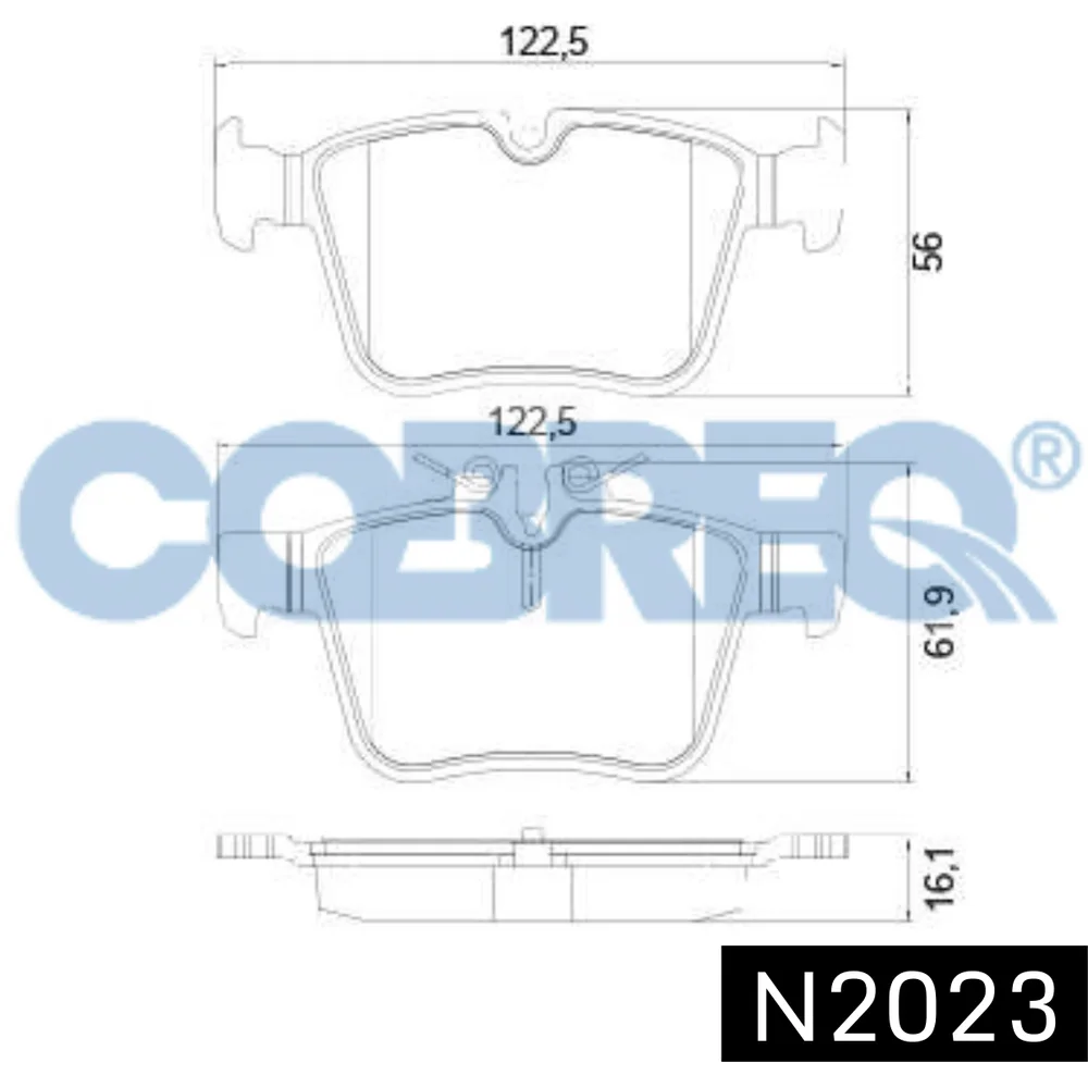 Pastillas de freno traseras - MERCEDES BENZ: CLASE C 200 - C 250 - C 300 - C 400 4 MATIC 2013/2018