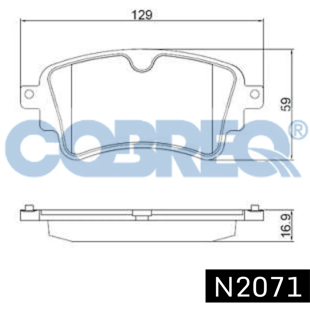 Pastillas de freno traseras - AUDI A4 2.0 TFSI-TFSI QUATTRO - A5 2.0 TFSI-TFSI QUATTRO - A5 SPORTBACK 2.0 TFSI-TFSI QUATTRO - Q5 2.0 TFSI - Q7 3.0 TFSI QUATTRO 16/...