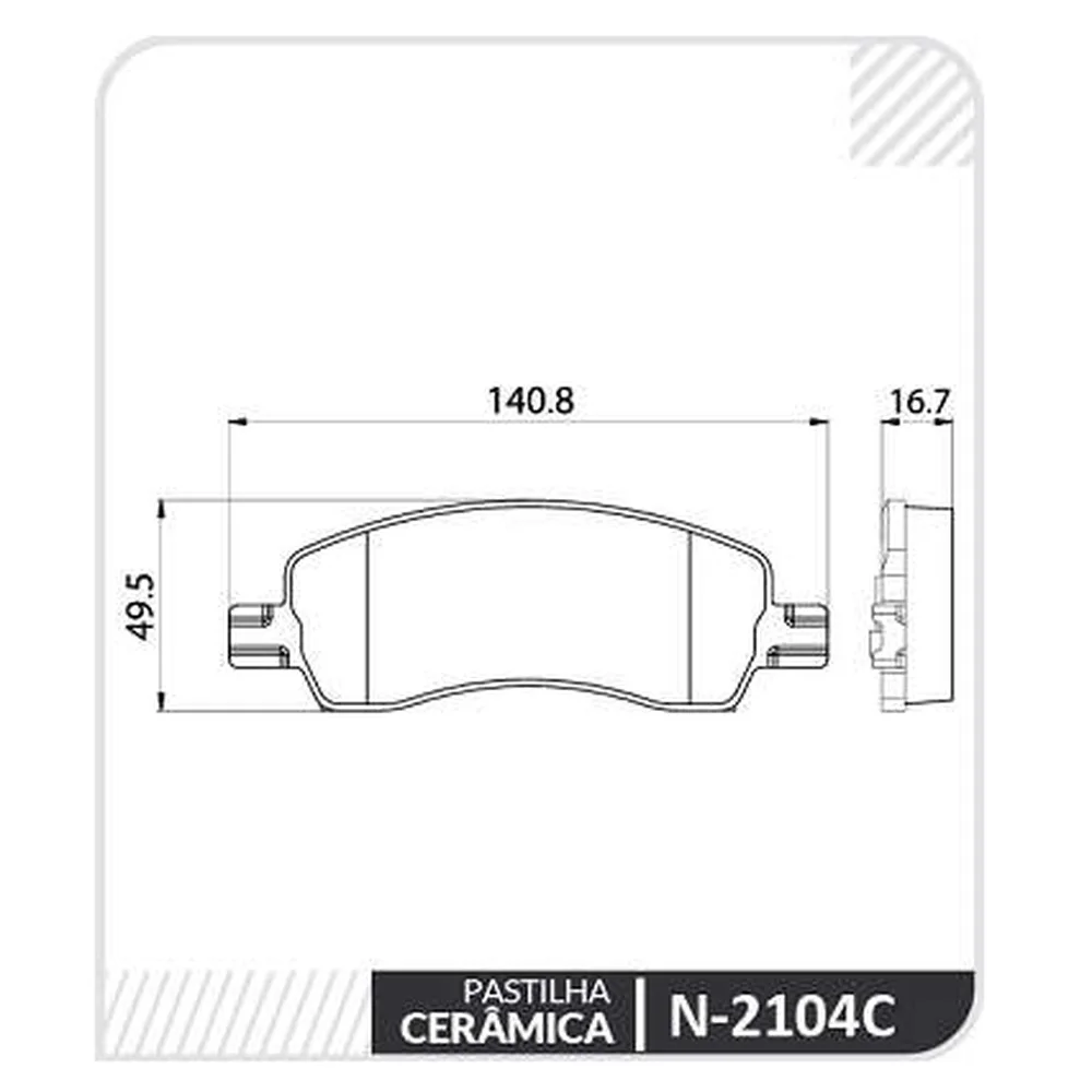 Pastillas de freno cerámicas delanteras - FIAT PULSE 2021/à
