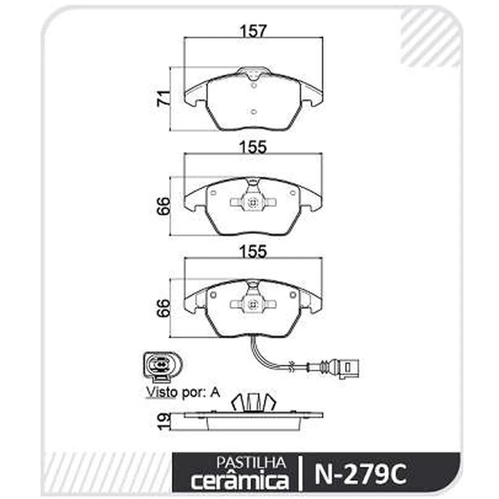Pastillas de freno delanteras - AUDI A3-S3/ VW /SEAT/SKODA 03/