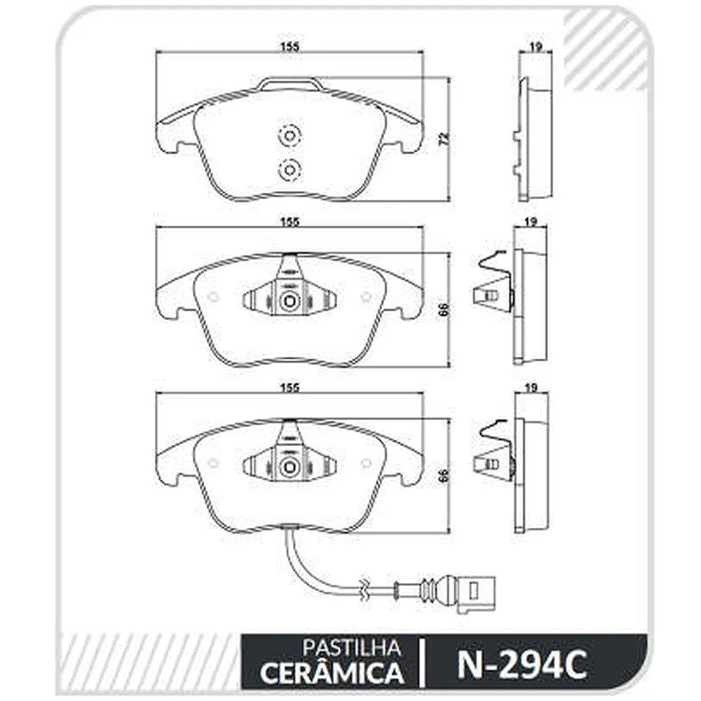 Pastillas de freno delanteras - VOLKSWAGEN TIGUAN 2008
