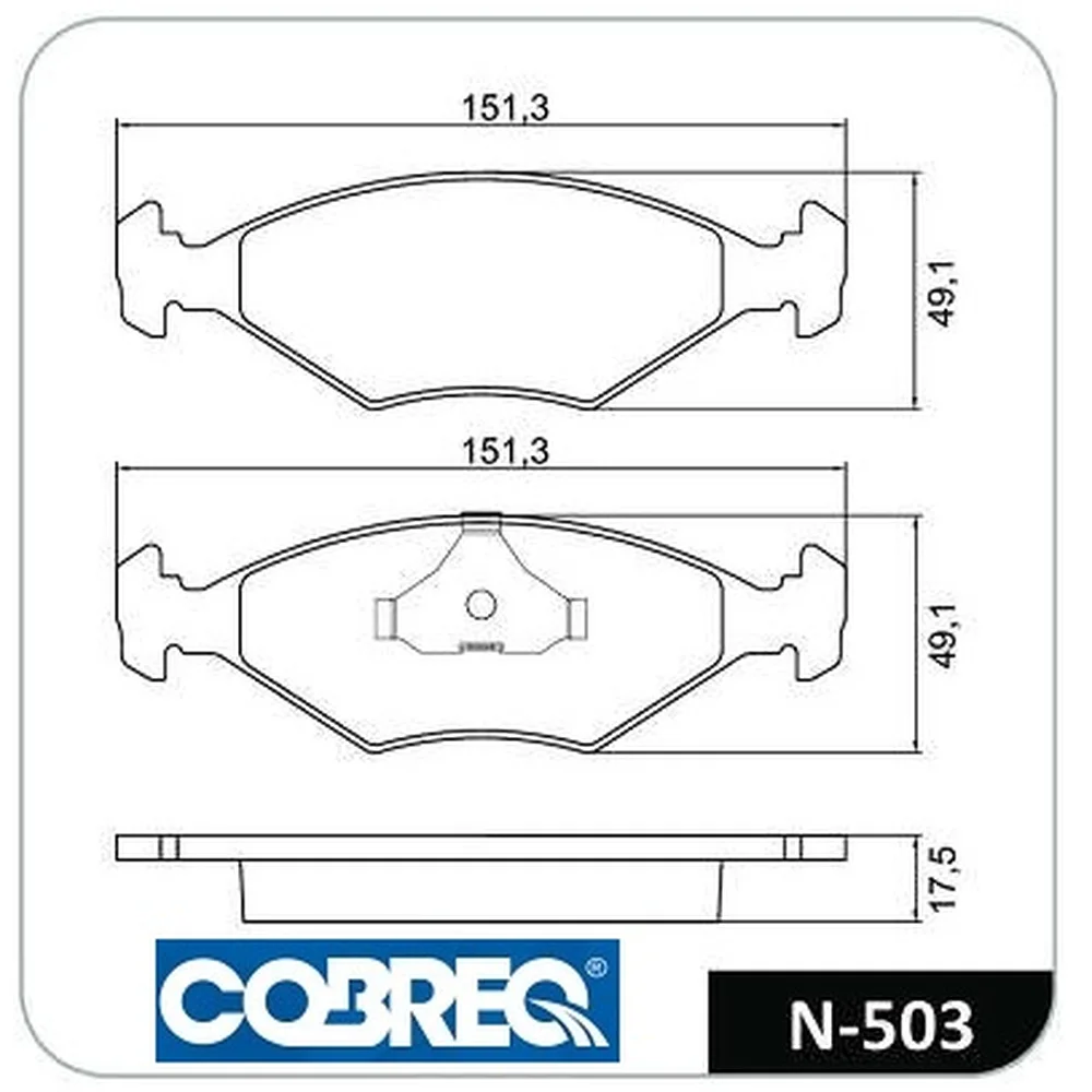 Pastillas de freno delanteras - FIAT DUNA-SPAZIO-FIORINO-UNO 1400-1600/