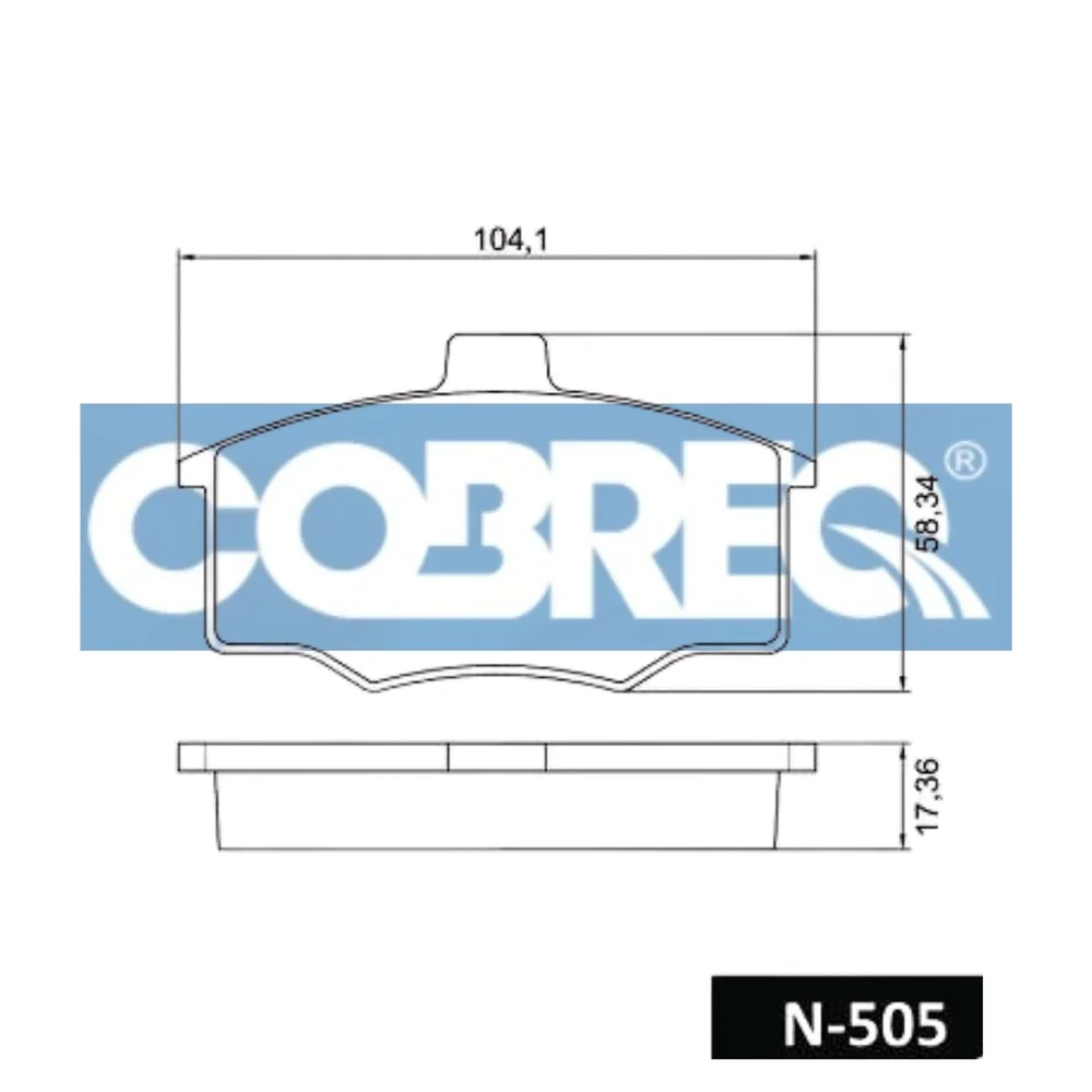 Pastillas de freno delanteras - FIAT DUNA 1500-1600- UNO 1500-1600