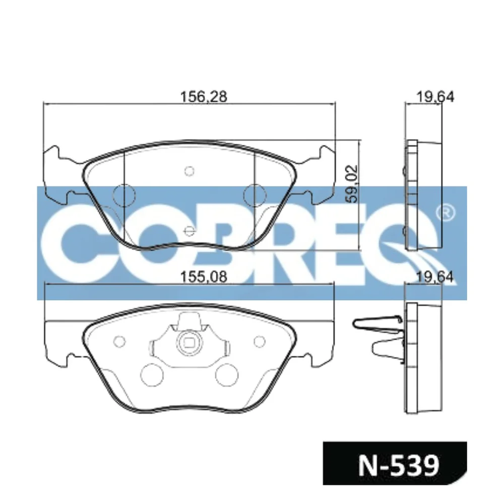 Pastillas de freno delanteras - FIAT IDEA 1.8 ADVENTURE/ALFA ROMEO/LANCIA 01/