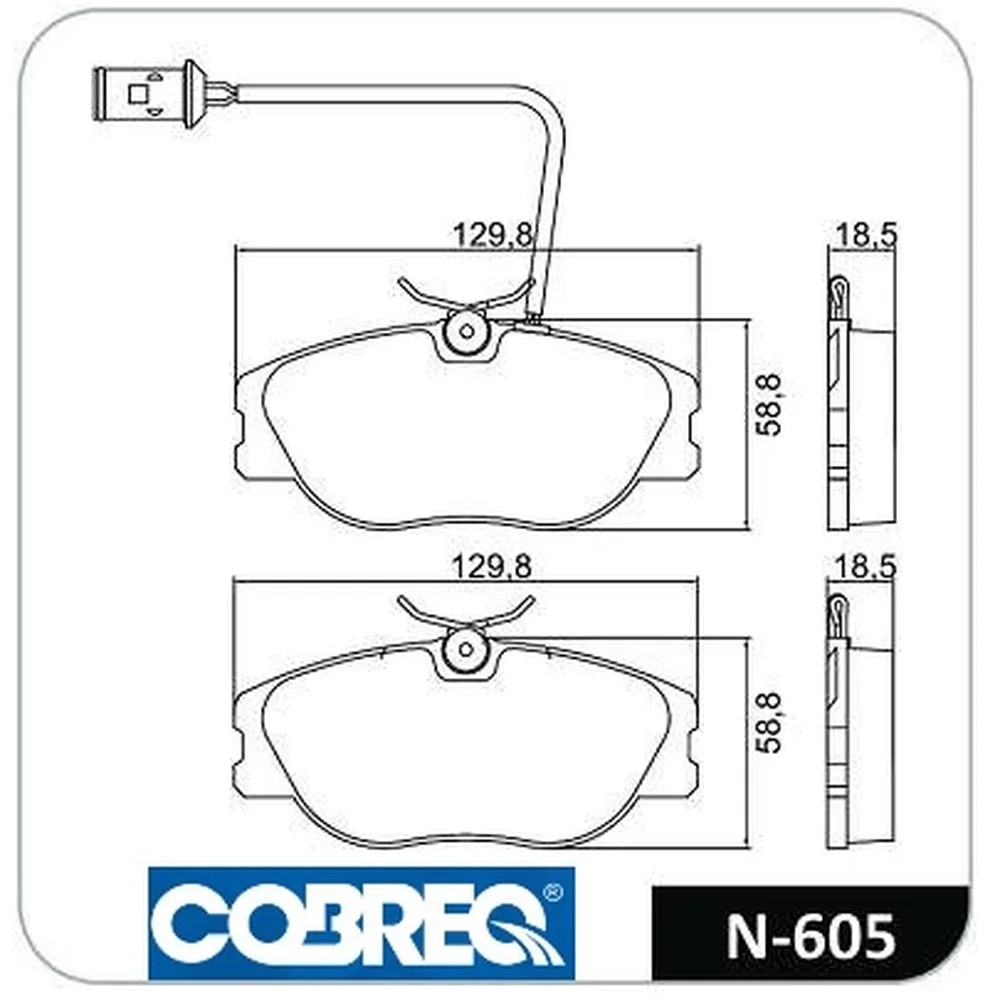 Pastillas de freno delanteras - ALFA ROMEO 155 V-6 164 (MOTOR GRANDE) /FIAT 90/94