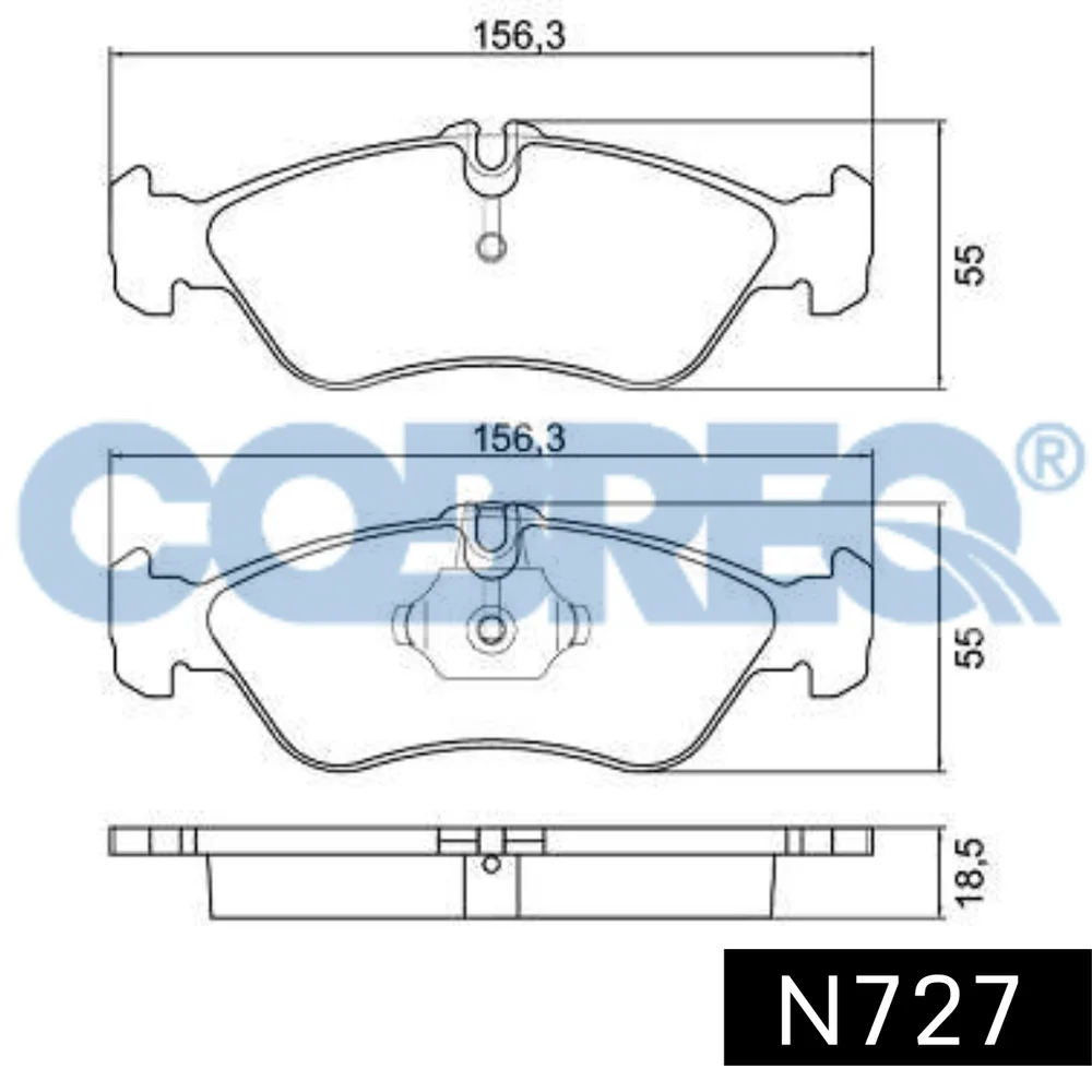 Pastillas de freno traseras - MERCEDEZ BENZ SPRINTER/VOLKSWAGEN 95/