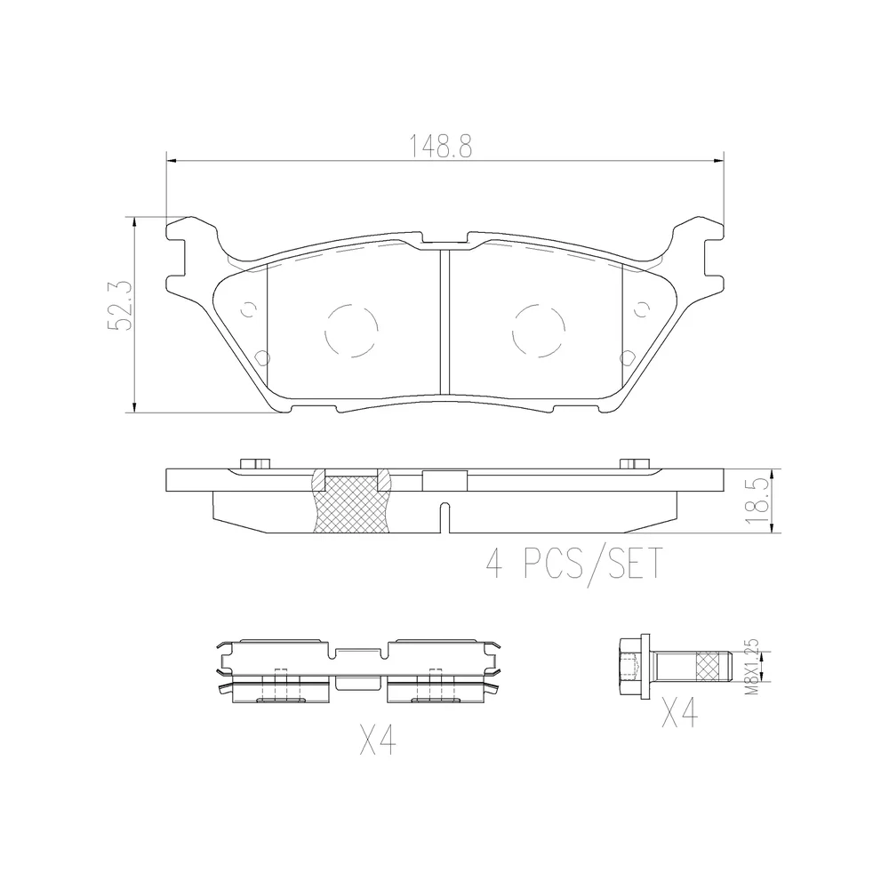 Pastillas de freno traseras - FORD -F-150 RAPTOR 2023/à