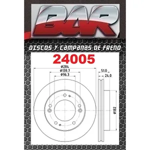Discos Delanteros Estándar - KIA -Sportage 2 WD / 4 WD