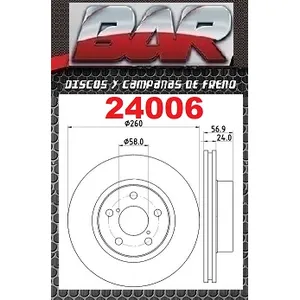Discos Delanteros Estándar - SUBARU -Legacy/Imprezza
