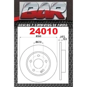 Discos Delanteros Estándar - MERCEDES BENZ -Clase A A 140