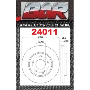 Discos Delanteros Estándar - MERCEDES BENZ -Clase A A140 A 160 A190