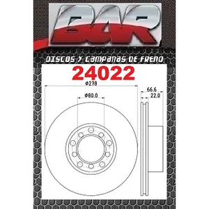 Discos Delanteros Estándar - MERCEDES BENZ -Serie 280 R107