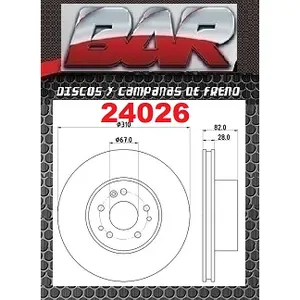 Discos Delanteros Estándar - MERCEDES BENZ -Serie 300 W140