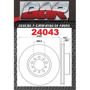 Discos Delanteros Estándar - MERCEDES BENZ -Serie 260 W126