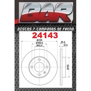 Discos Delanteros Estándar - AUDI -80