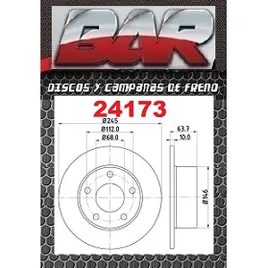 Discos Traseros Estándar - AUDI -A6