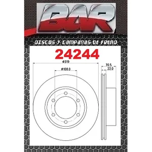 Discos Delanteros Estándar - TOYOTA -Hilux SW 4x4 3.0 Turbo
