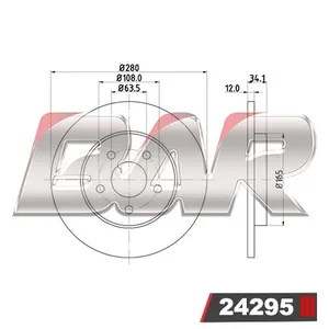 Discos Traseros Estándar - FORD -Mondeo 1.8i 16v / 2.0i 16v