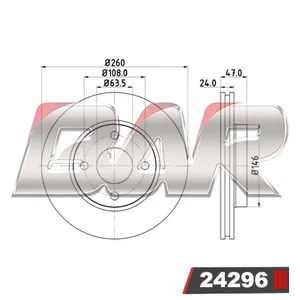 Discos Delanteros Estándar - FORD -Contour GL / LX