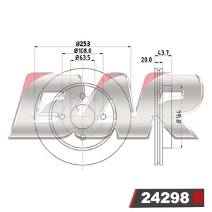 Discos Traseros Estándar - FORD -Contour GL / LX