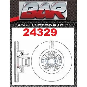 Discos Delanteros Estándar - FORD -Explorer c/maza y tornillos CON ABS y capa de ruleman