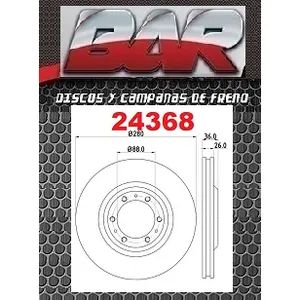 Discos Delanteros Estándar - HONDA -Passport 2.6 4cyl / 3.2 6cyl