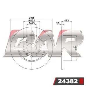 Discos Traseros Estándar - CHEVROLET/OPEL/GM -Vectra 2.0i 8v / 2.2i 16v