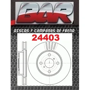 Discos Delanteros Estándar - TOYOTA -Corolla 1,6 / 1,8i 16v,