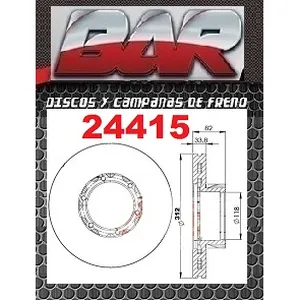 Discos Delanteros Estándar - MERCEDES BENZ -712 Electronico Todos