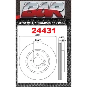 Discos Delanteros Estándar - MINI -Cooper / Cooper S / One