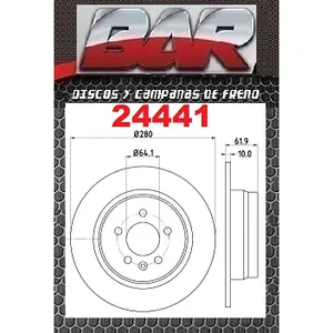 Discos Traseros Estándar - ROVER -75 Serie - Todos los Modelos