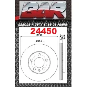 Discos Delanteros Estándar - VOLKSWAGEN -Fox 1.6