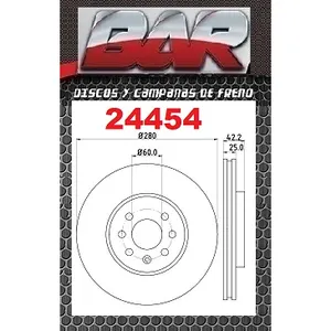 Discos Delanteros Estándar - CHEVROLET/OPEL/GM -Meriva 1.8 16v
