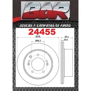 Discos Traseros Estándar - KIA -Sorento 4x4