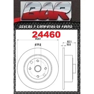 Discos Traseros Estándar - DAEWOO -Espero con Maza
