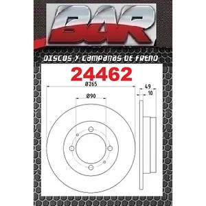 Discos Traseros Estándar - MITSUBISHI -Lancer IV 1.6i 16V /Colt GTI