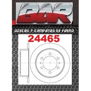 Discos Traseros Estándar - SSANG-YONG -Musso 2,3 4x4 /2,9 D 4x4 /3,2 4x4 /KORANDO 2,2D /2,5D /2,9 D/3,2 Con Campana