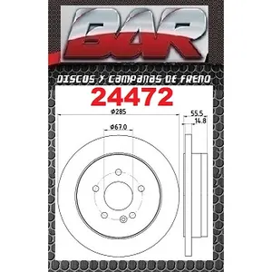 Discos Traseros Estándar - MERCEDES BENZ -Clase M ML 320/350/430