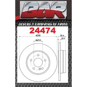 Discos Traseros Estándar - MERCEDES BENZ -Clase E W210