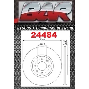 Discos Delanteros Estándar - CITROËN -C5 2,2 HDI /3,0 V6