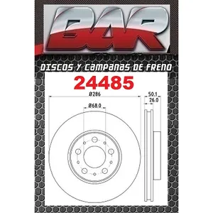 Discos Delanteros Estándar - VOLVO -S80 2,0 /2,4 /2,4D /2,4D5 /2,4 / 2,5 3,0