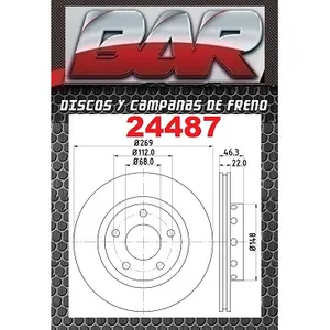 Discos Traseros Estándar - AUDI -A8 2,5 Tdi / 2,8 Q4 / 3,3 Tdi Q4 / 3,7 Q4 / 4,2 Q4 / 6,0 W12 Q4 ( 4D2, 4D8) Ch ->4DX004999