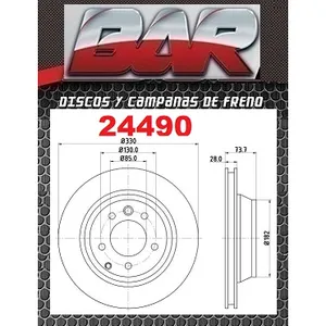 Discos Traseros Estándar - AUDI -Q7