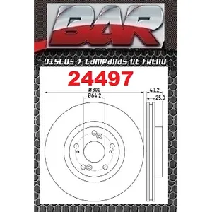 Discos Delanteros Estándar - HONDA -Accord 2,0i VTEC / 2,4i VTEC