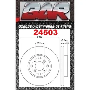 Discos Delanteros Estándar - HONDA -Prelude 2.2i 16V VTEC