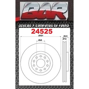 Discos Delanteros Estándar - AUDI -A4 18T Q4 /1,9 TDI Q4/2,4 Q4 /2,5 TDI Q4/2,6 2,7 2,8 (BD2 B5 BD5 B5)