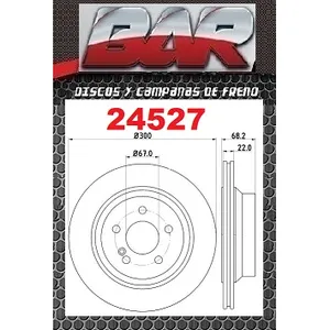 Discos Traseros Estándar - MERCEDES BENZ -Clase E c/ABS