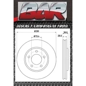 Discos Delanteros Estándar - CHRYSLER - DODGE -Caravan / Gran Caravan