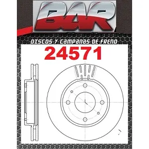 Discos Delanteros Estándar - HYUNDAI -Elantra 2.0L