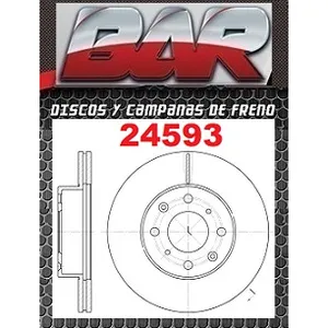 Discos Delanteros Estándar - HONDA -Accord 2,0 2,0i 1,6 - Prelude